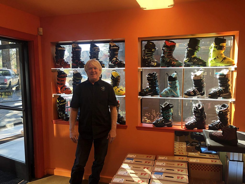 Founder Buck Brown in the Olympic Bootworks shop